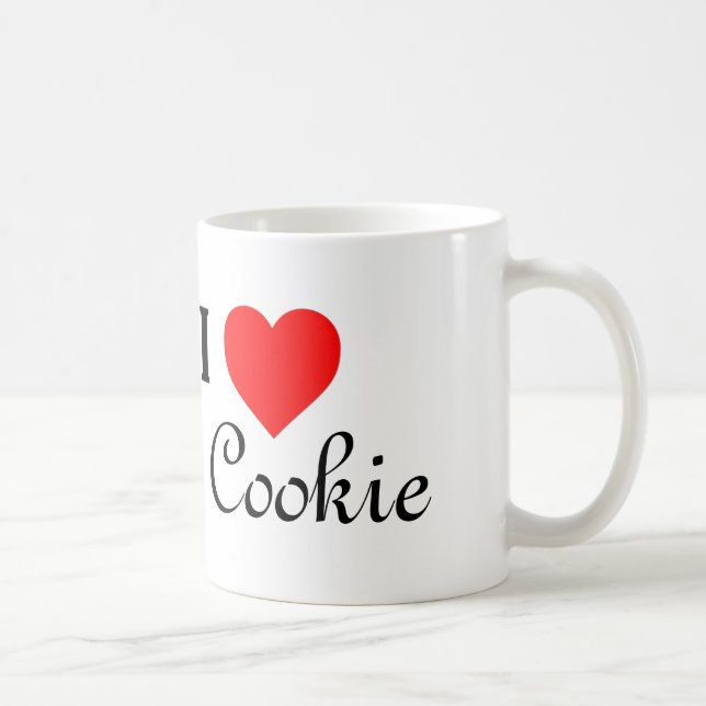 I Love Cookie Coffee Mug (Right)