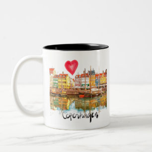 I love Copenhagen Two-Tone Coffee Mug