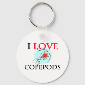 I Love Copepods Key Ring