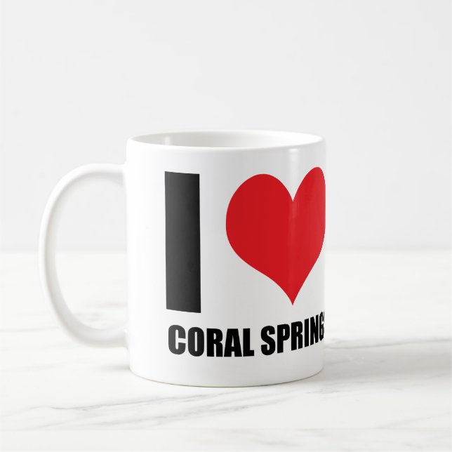 I love Coral Springs Coffee Mug (Left)