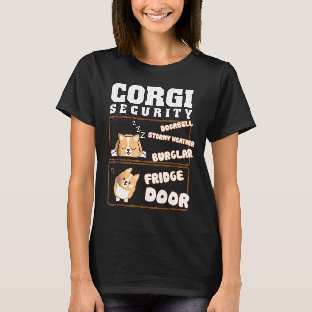 I Love Corgi Security Corgi T-Shirt (Front)