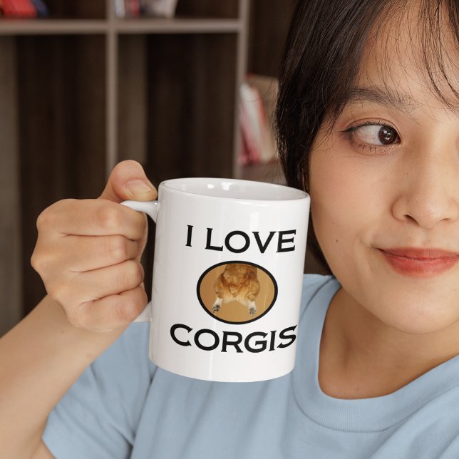 I Love Corgis Corgi Butt Coffee Mug (Creator Uploaded)