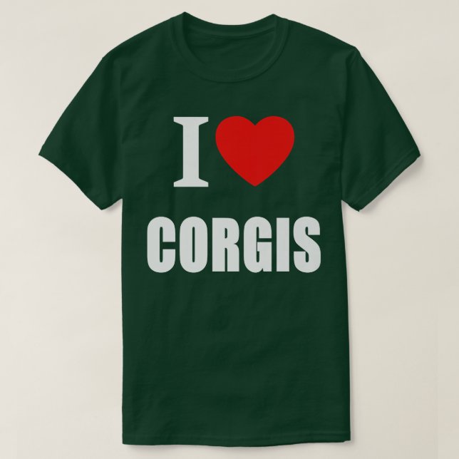 I Love Corgis For Men Women Dog Owners469 T-Shirt (Design Front)