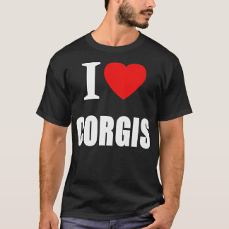 I Love Corgis For Men Women Dog Owners886 T-Shirt