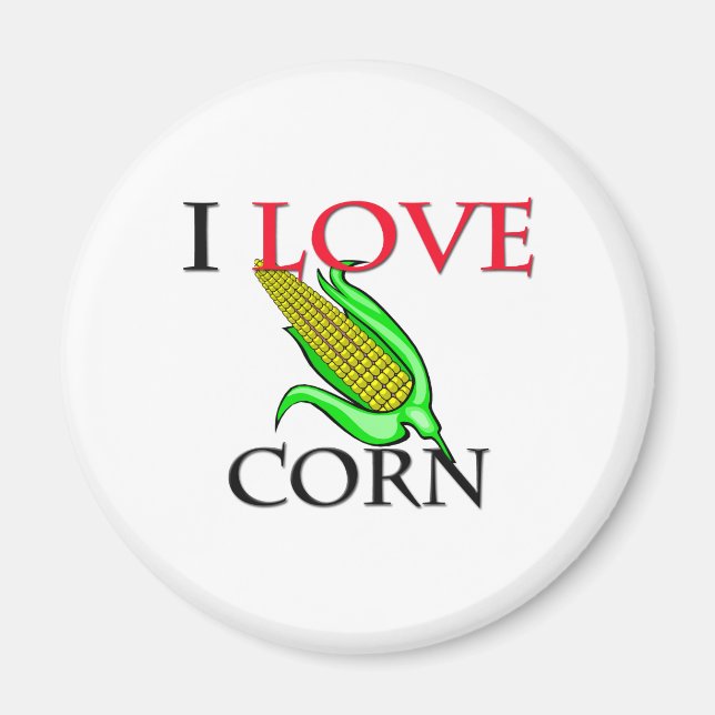 I Love Corn Magnet (Front)