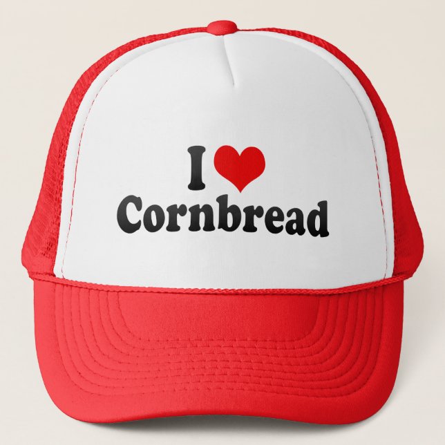 I Love Cornbread Trucker Hat (Front)