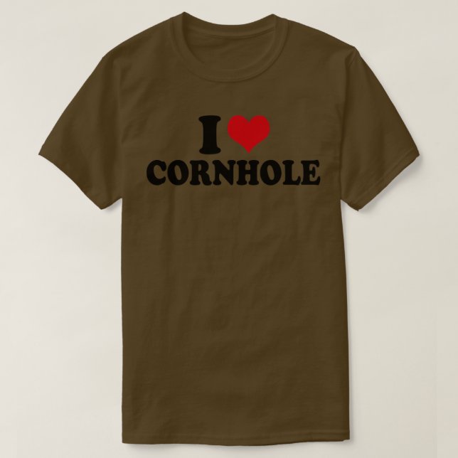 I Love Cornhole T-Shirt (Design Front)