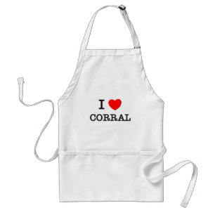 I Love Corral Standard Apron