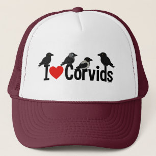 I Love Corvids Trucker Hat