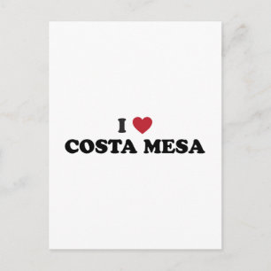 I Love Costa Mesa California Postcard