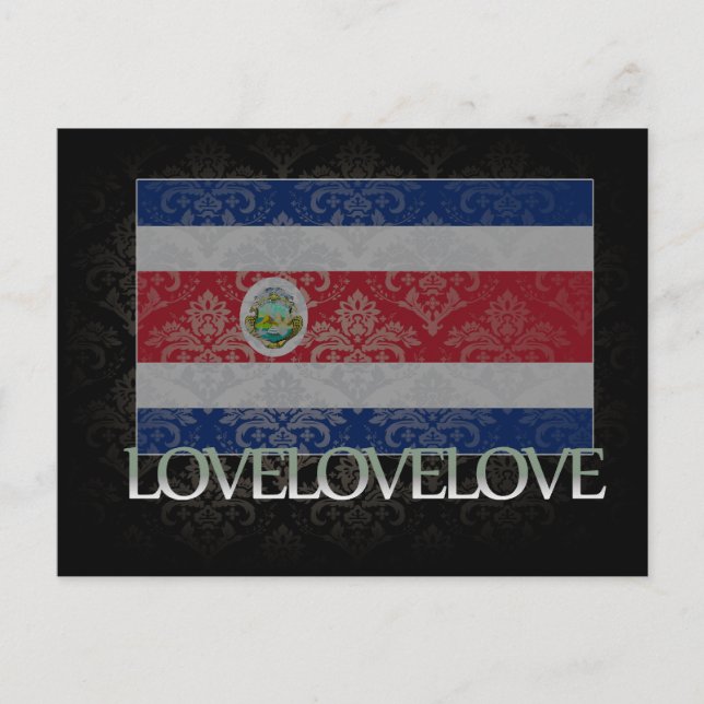 I love Costa Rica Cool Postcard (Front)