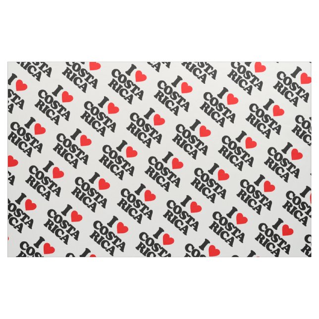 I LOVE COSTA RICA FABRIC (Fat Quarter)