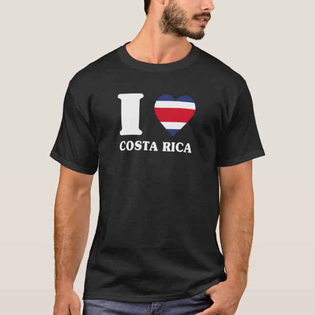 I Love Costa Rica für Costa Rica Fan Ich liebe Cos T-Shirt (Front)