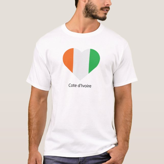 I Love Cote D'lvoire T-Shirt (Front)