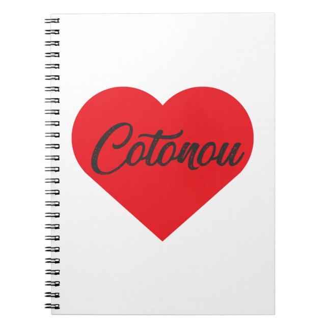 I Love Cotonou - Benin Notebook (Front)