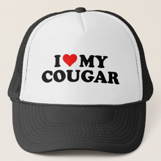 I Love Cougars Funny Cougar Valentine's Day 3WH1 Trucker Hat