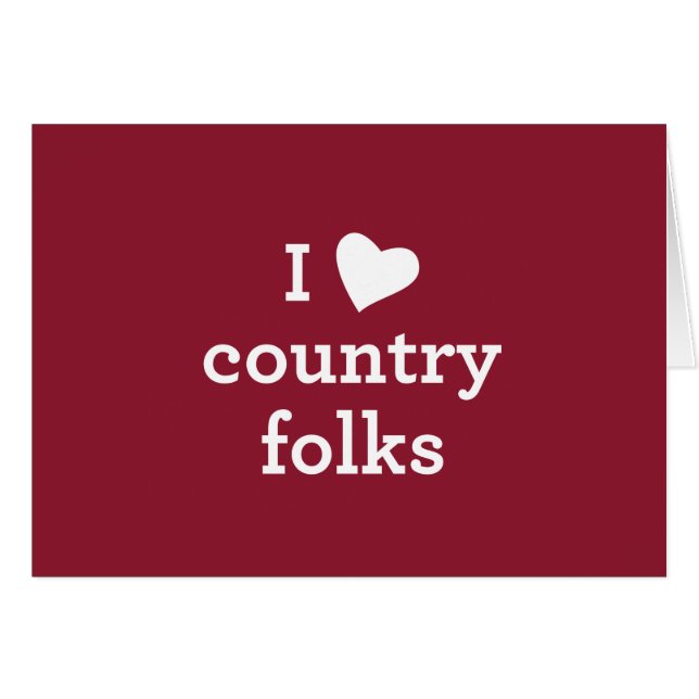 I Love Country (Front Horizontal)