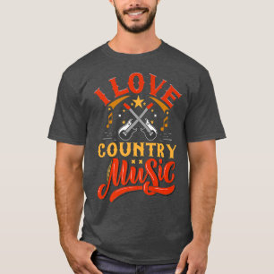 I love country music design with guitars and music T-Shirt