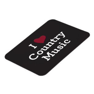 I Love Country Music Magnet