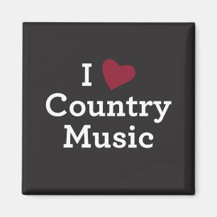 I Love Country Music Magnet