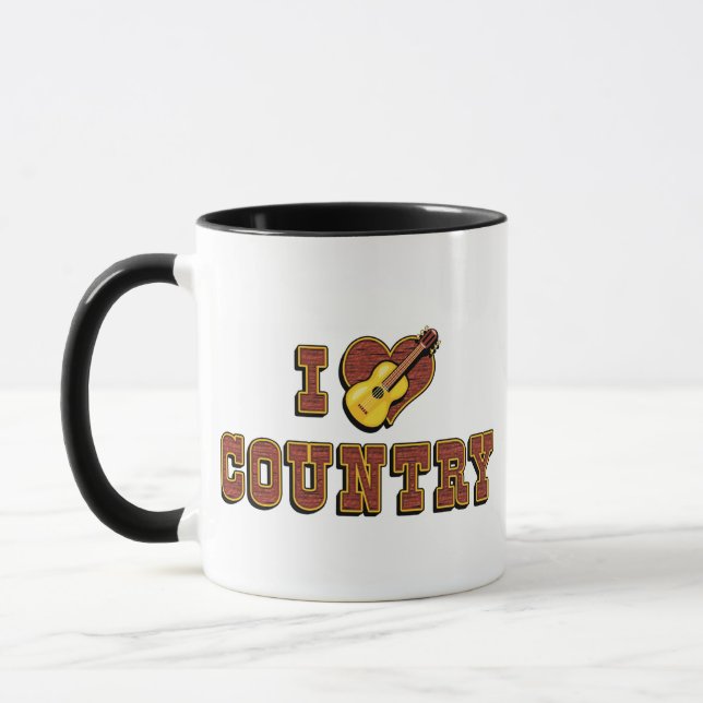 I Love Country Music Mug (Left)