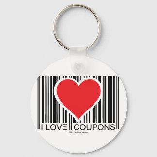 I Love Coupons Key Ring