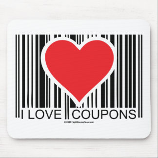 I Love Coupons Mouse Pad