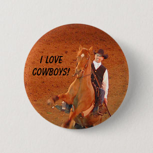 I LOVE COWBOYS! - button