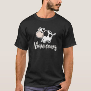 I Love Cows Animals T-Shirt