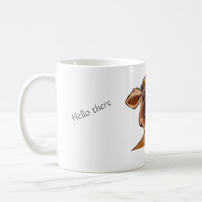I love Cows - Close up Cow/editable text   Coffee Mug (Left)