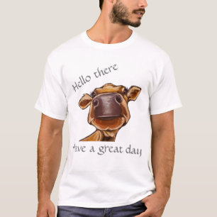 I love Cows! Close up Cow/editable text T-Shirt