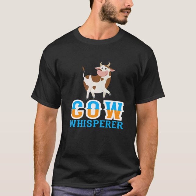 I love cows cow whisperer T-Shirt (Front)