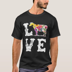 I Love Cows Cow Women Men Dairy Farmer Farm T-Shirt