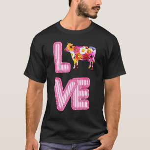 I Love Cows Cow Women Men Farmer Farm T-Shirt