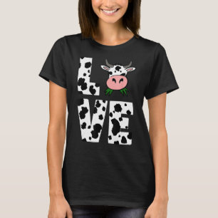 I Love Cows Cute Farmer Cow Lover T-Shirt