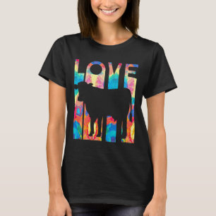I Love Cows Distressed Vintage Cow Farm Farming P T-Shirt