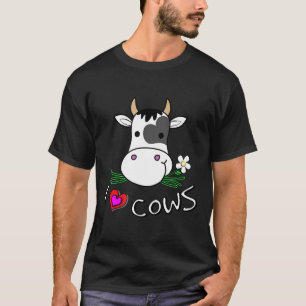 I Love Cows For Farm Animal And Cow T-Shirt