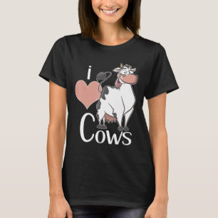 I Love Cows For Kids Amp Adults Cow T-Shirt