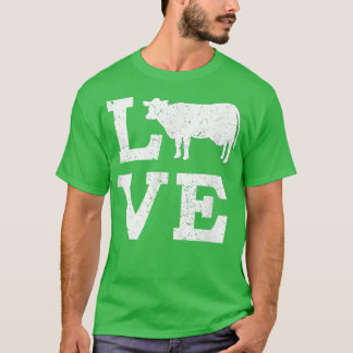 I Love Cows  Funny  T-Shirt