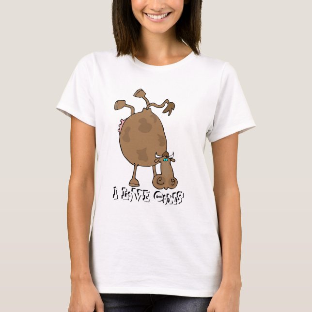 I Love Cows T-Shirt (Front)