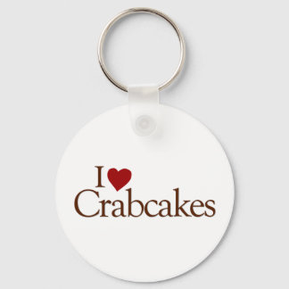 I Love Crabcakes Key Ring