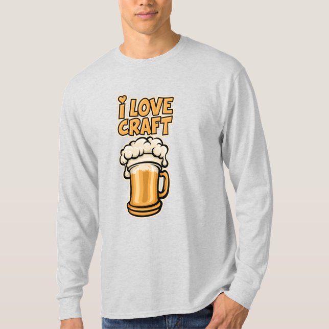 I Love Craft Beer T-Shirt (Front)