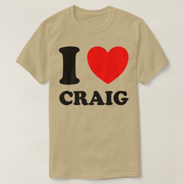 I Love Craig T-Shirt (Design Front)