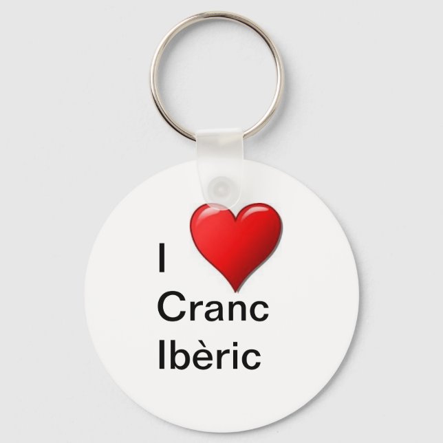 I love Cranc Ibèric Key Ring (Front)