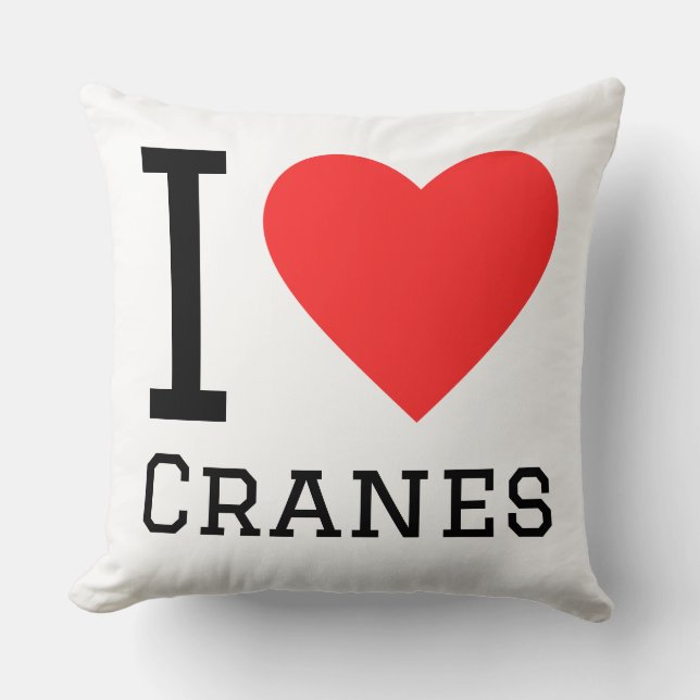 I love cranes cushion (Front)