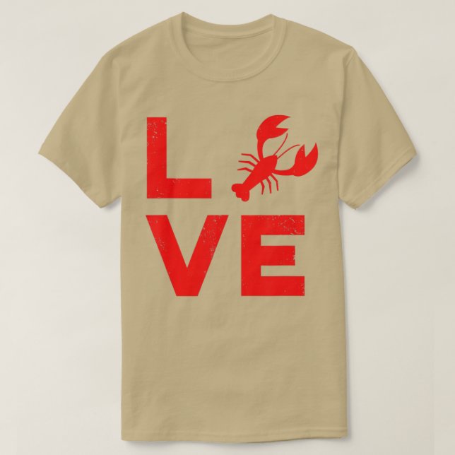 I Love Crawfish Funny Louisiana Crawfish Party   R T-Shirt (Design Front)