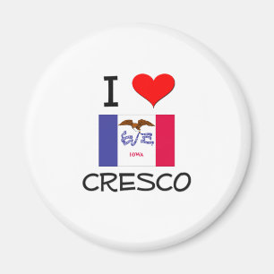 I Love CRESCO Iowa Magnet