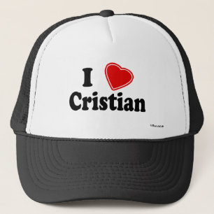 I Love Cristian Trucker Hat