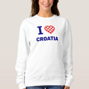 I love croatia sweatshirt