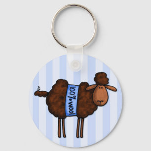 i love crochet key ring